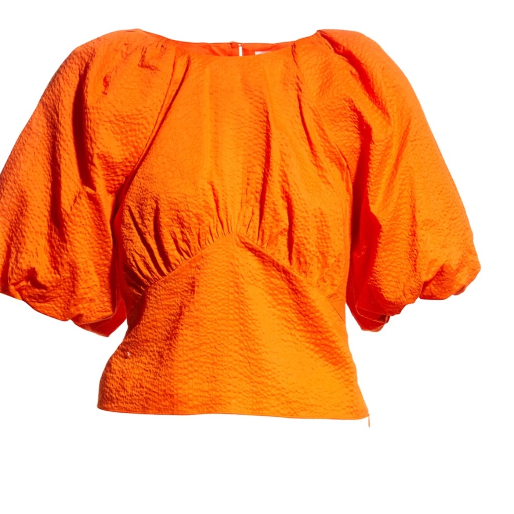 FRAME Gathered Seam Top